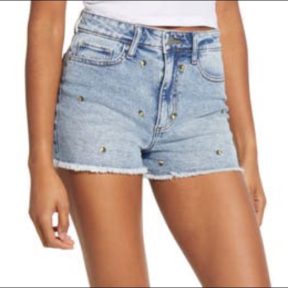 Lemon Denim Shorts